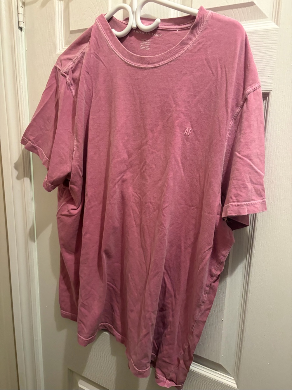 American Eagle Outfitters Mauve/Pink Short-Sleeve Crew Tee